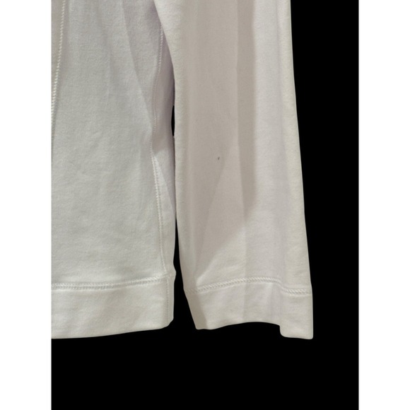 Tommy Bahama Women Pullover XL White 1/2 Zip Embroidered Floral Sequins Cotton - Picture 6 of 11